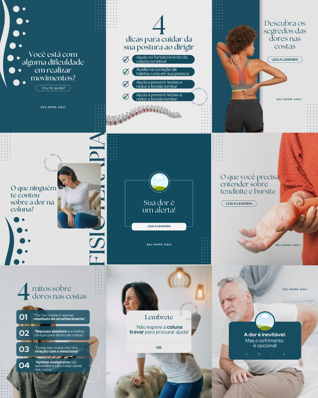 Conteúdos para Fisioterapia