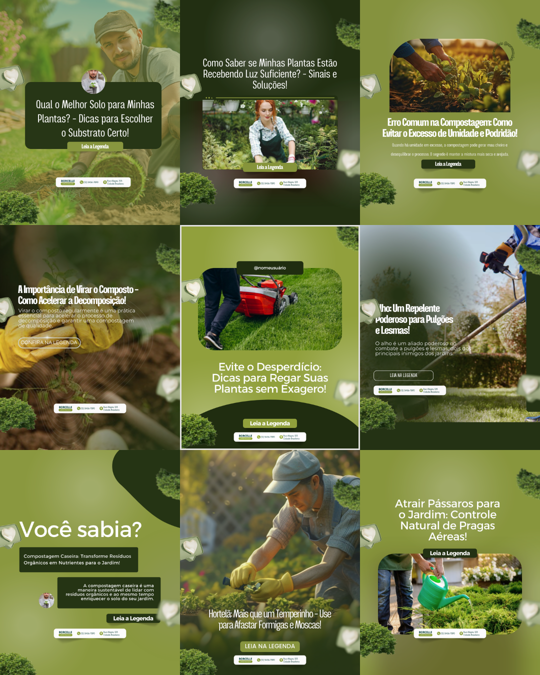 Conteúdos para Jardinagem