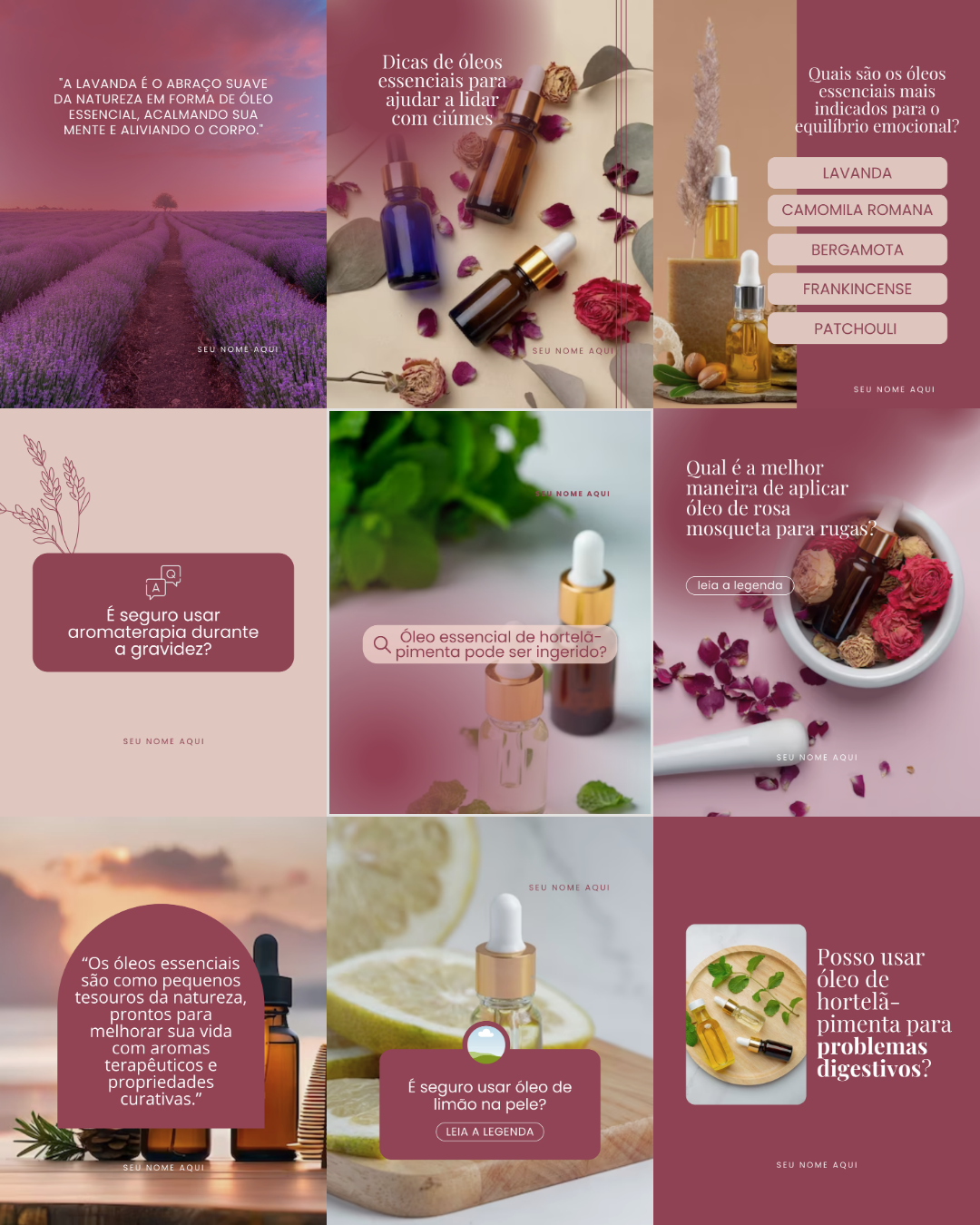 Conteúdos para Aromaterapia